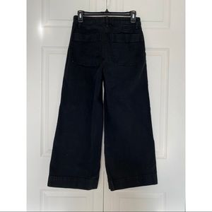 Black Wide-leg Madewell Pants! High waisted! Button-up!